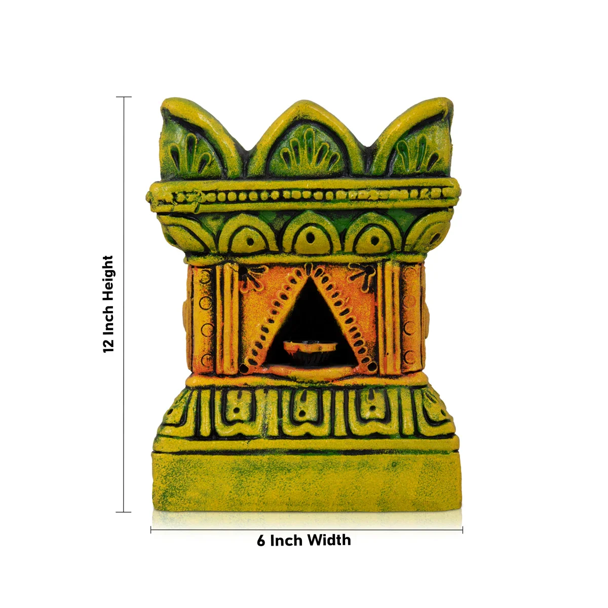 Tulasi Maadam Clay Golu Bommai - 12 x 6 Inches | Giri Golu Doll/ Navaratri Golu Bomma/Gombe/Bommai - Image 6