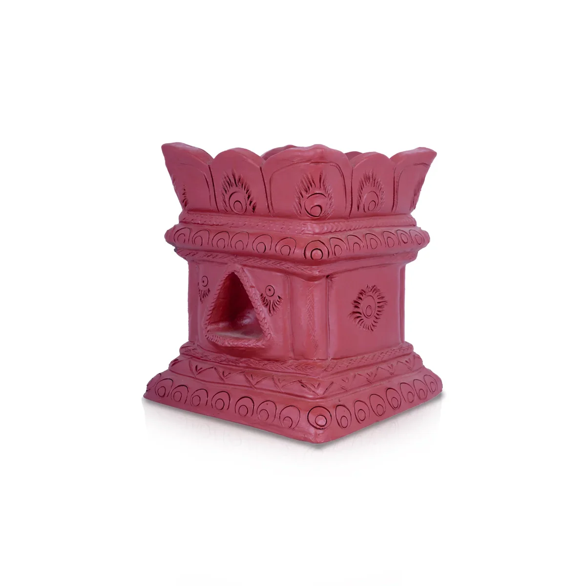 Tulasi Maadam - 12 x 6 Inches | Terracotta Clay Tulsi Brindavan for Home Decor - Image 3