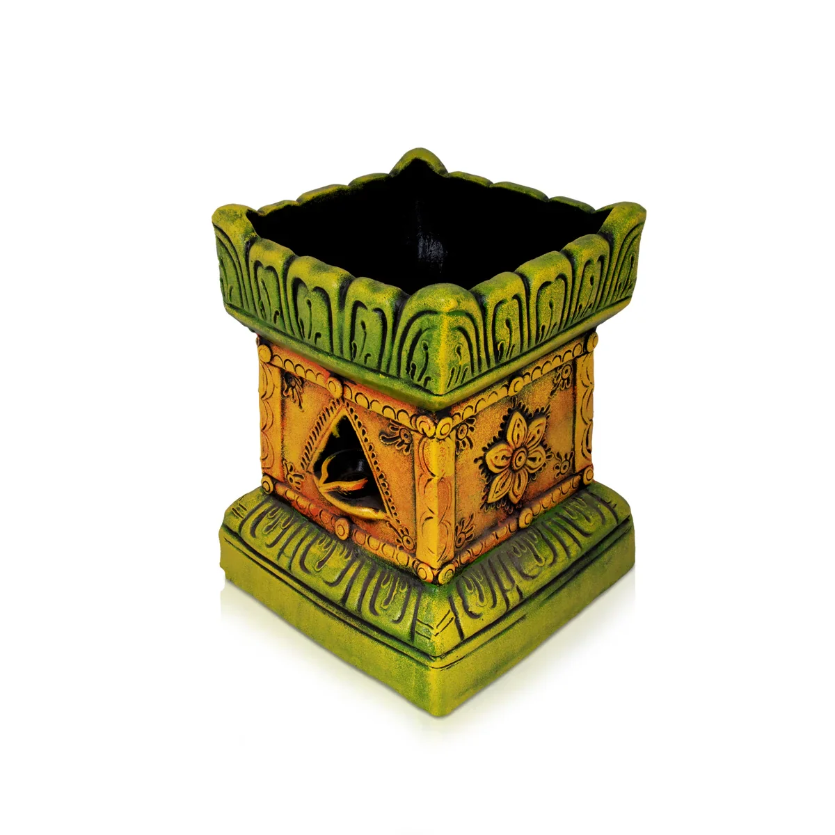Tulasi Maadam Clay Golu Bommai - 13 x 6.5 Inches | Giri Golu Doll/ Navaratri Golu Bomma/Gombe/Bommai - Image 2