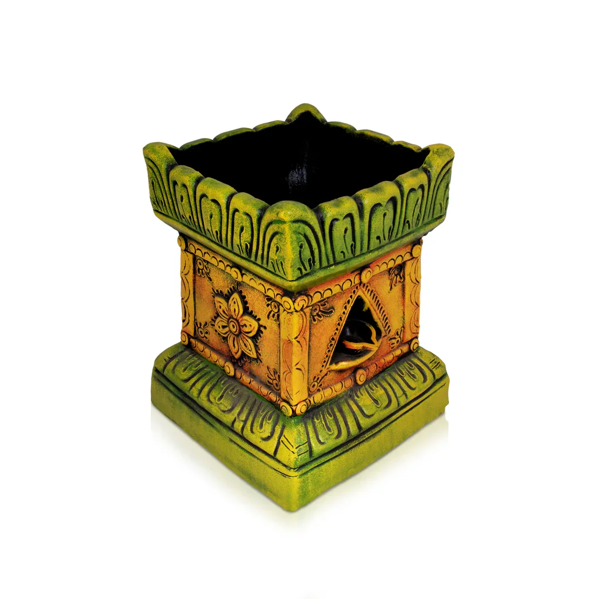 Tulasi Maadam Clay Golu Bommai - 13 x 6.5 Inches | Giri Golu Doll/ Navaratri Golu Bomma/Gombe/Bommai - Image 3