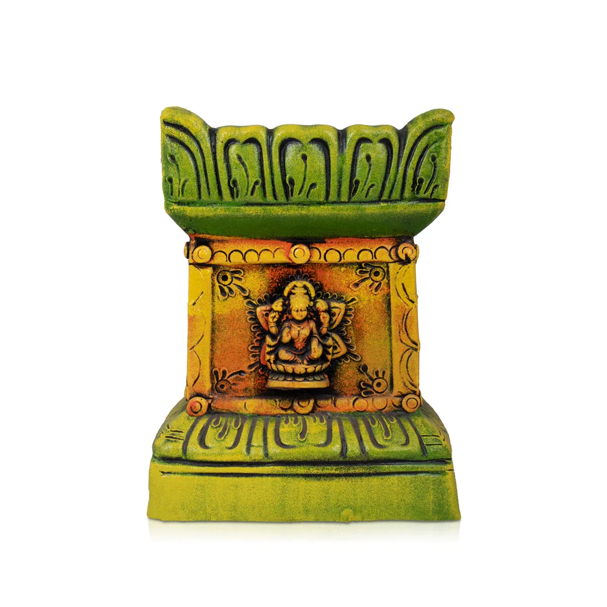 Tulasi Maadam Clay Golu Bommai - 13 x 6.5 Inches | Giri Golu Doll/ Navaratri Golu Bomma/Gombe/Bommai - Image 4