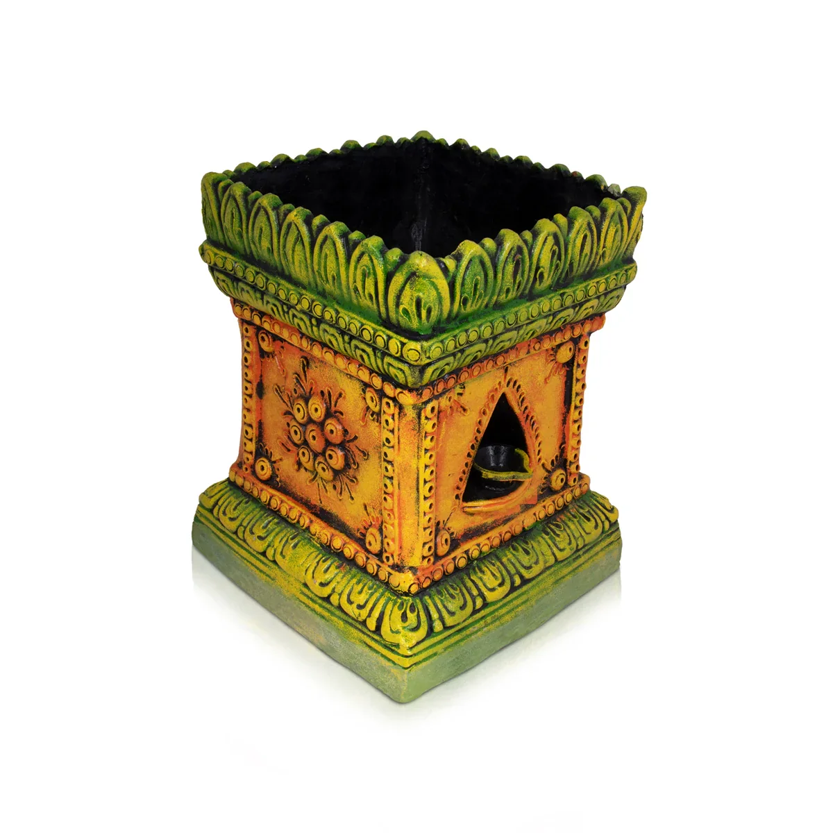 Tulasi Maadam Clay Golu Bommai - 14 x 7 Inches | Giri Golu Doll/ Navaratri Golu Bomma/Gombe/Bommai - Image 3