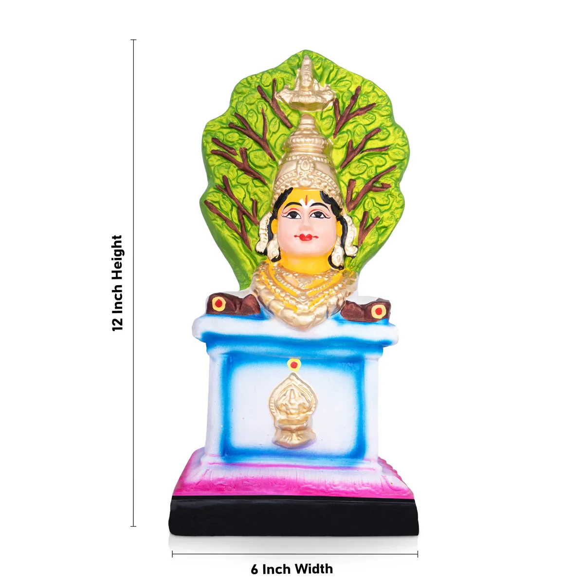 Tulasi Maadam Clay Golu Bommai - 12 x 6 Inches | Giri Golu Doll/ Navaratri Golu Bomma/Gombe/Bommai - Image 5
