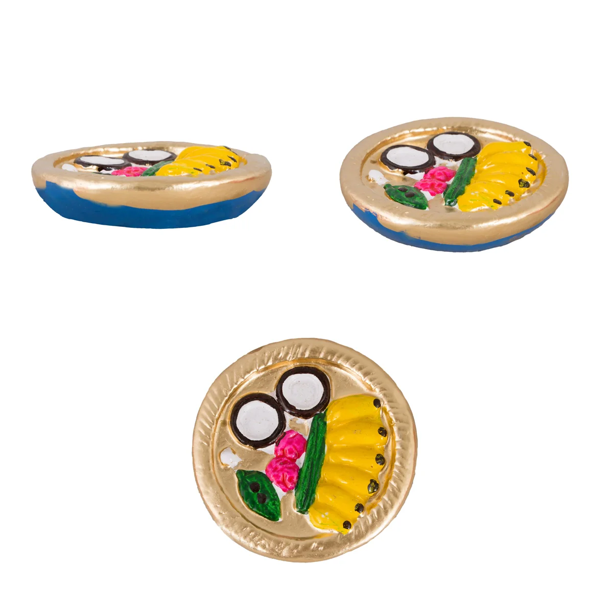 Tulasi Maadam Paper Mache Golu Bommai Set - 6 x 2.5 Inches | Giri Golu Doll/ Navaratri Golu Bomma/Gombe/Bommai - Image 2