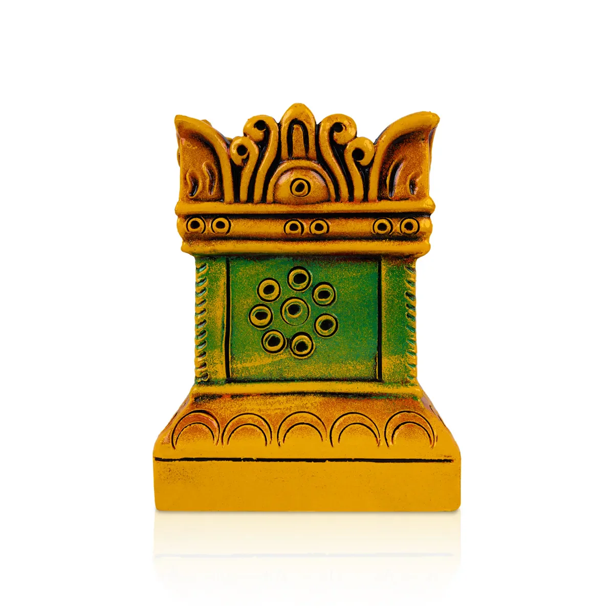 Tulasi Maadam Terracotta Golu Bommai - 9 x 7 Inches | Giri Golu Doll/ Navaratri Gombe/ Navratri Decor - Image 4