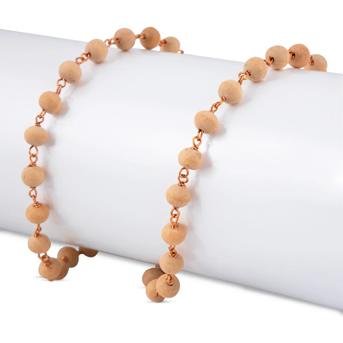 Tulasi Mala | 8 mm/ 108 Beads Tulsi Kanthi Mala for Men & Women - Image 2