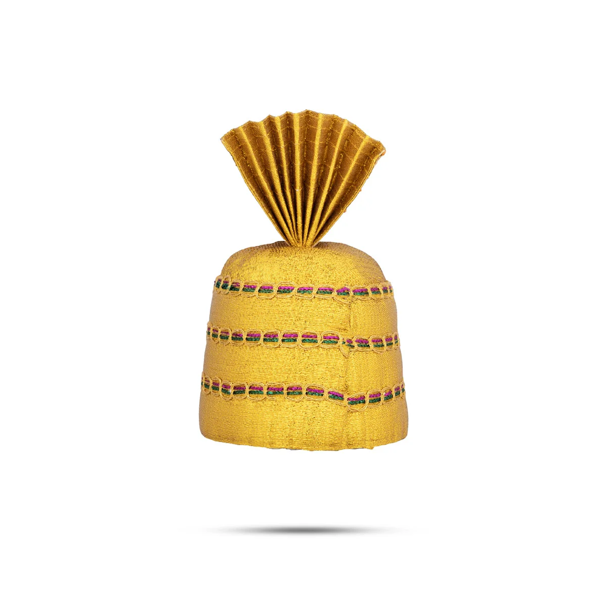 Turban - 6 X 3 Inches | Beads Design Kireedam/ Kiridam/ Mukut/ Crown For Deity Decoration - Image 5