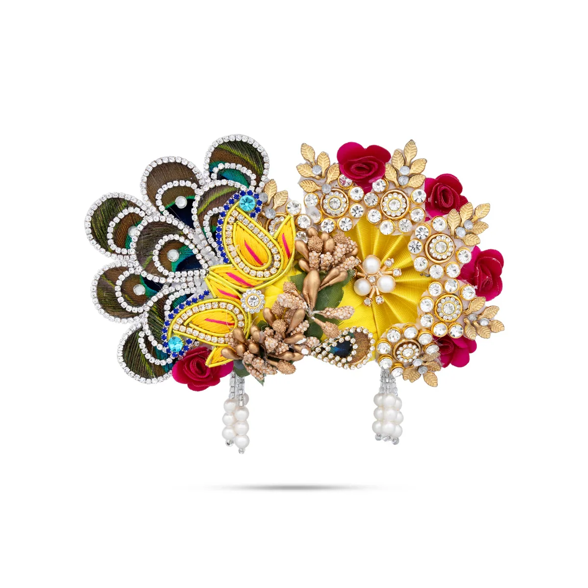 Turban - 7 x 8 Inches | Mukut/ Kiridam/ Kireedam for Deity - Image 2