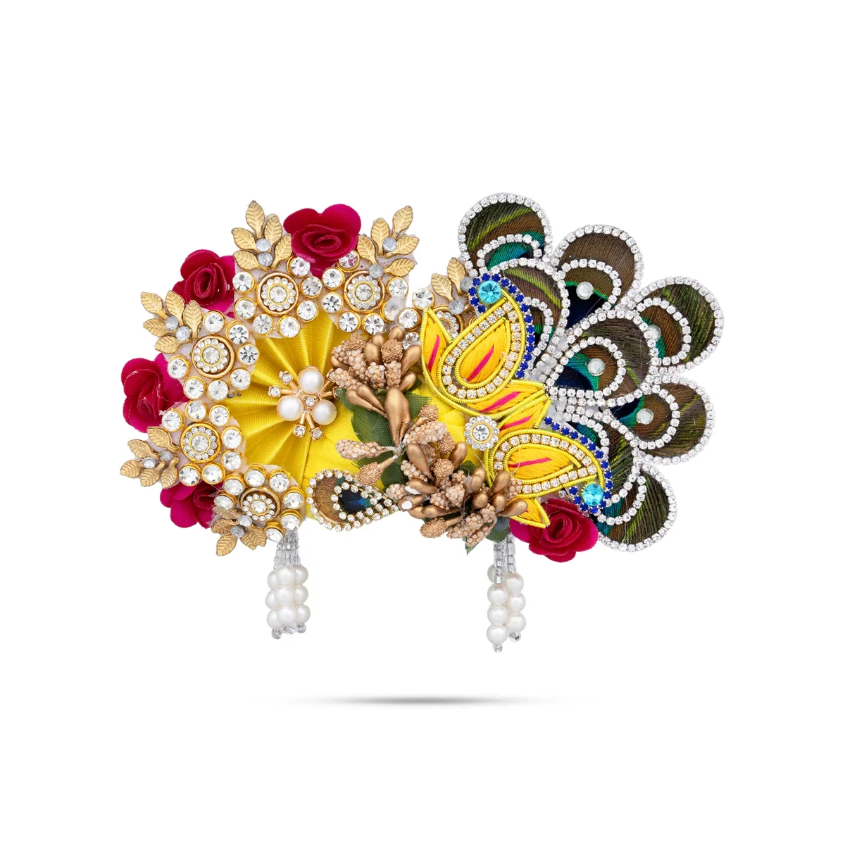 Turban - 7 x 8 Inches | Mukut/ Kiridam/ Kireedam for Deity - Image 3