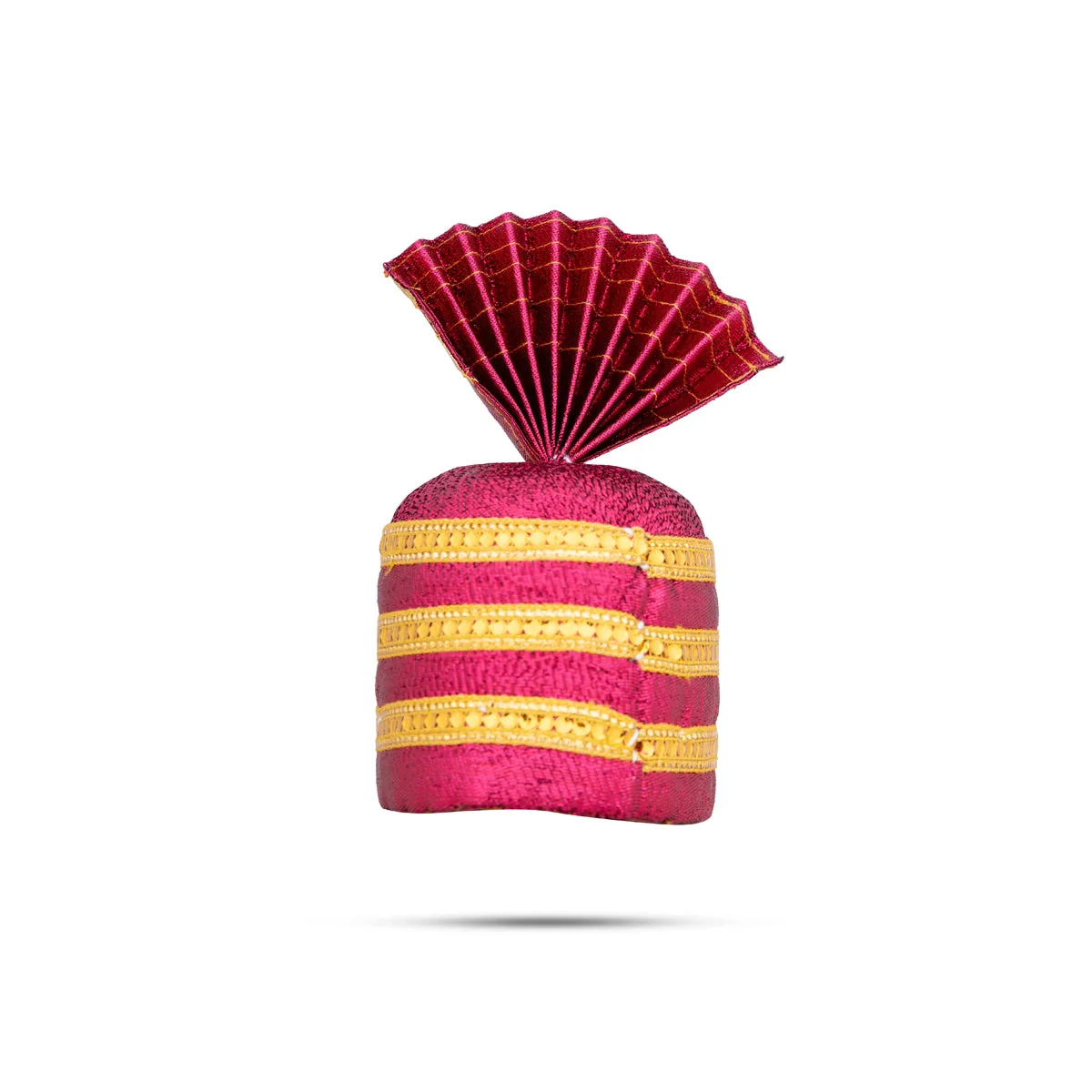 Turban - 8 X 3.6 Inches | Kiridam/ Decorative Kireedam/ Crown for Deity/ Assorted Colour - Image 4