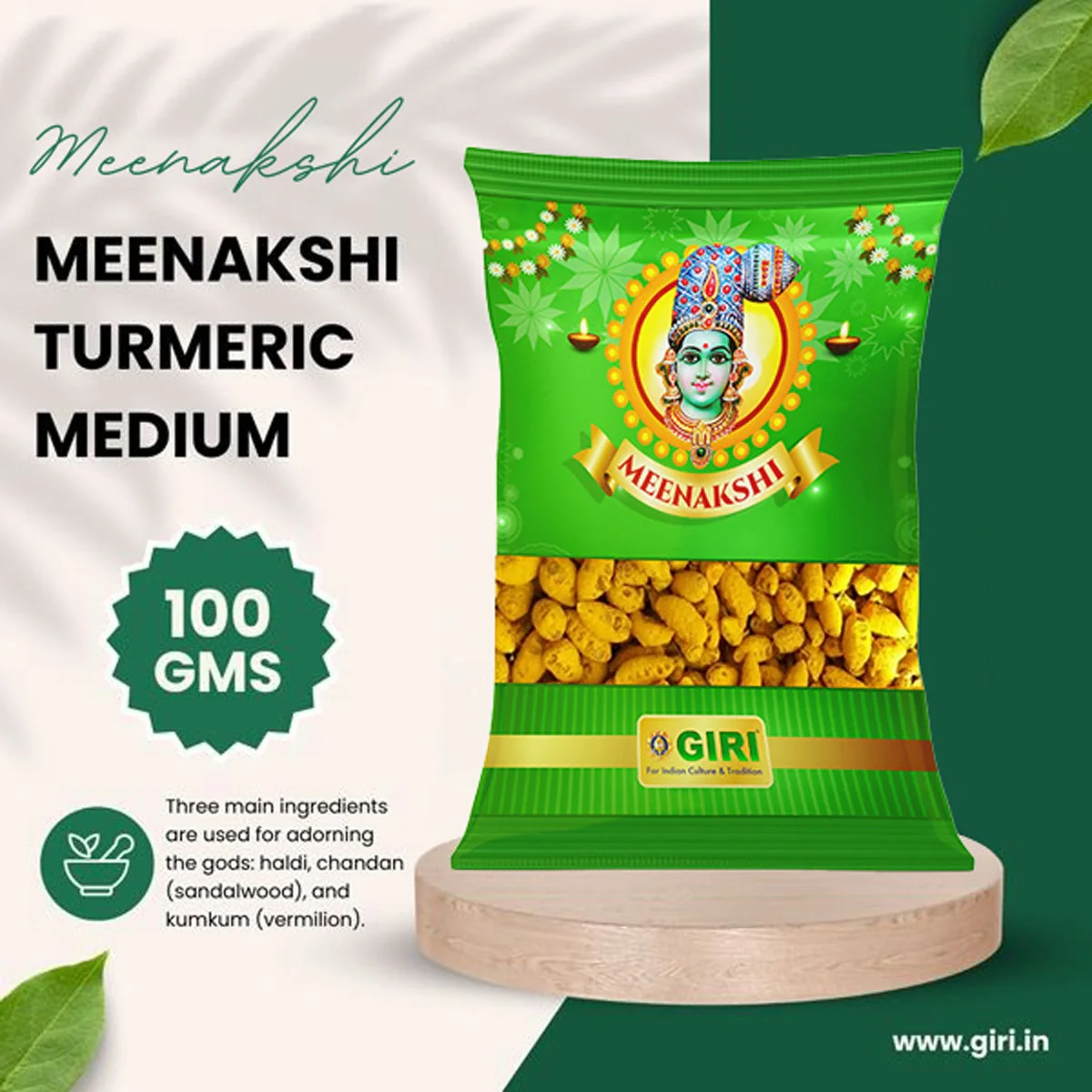 Giri Turmeric Finger | Haldi/ Yellow Colour/ Manjal for Pooja - Image 4