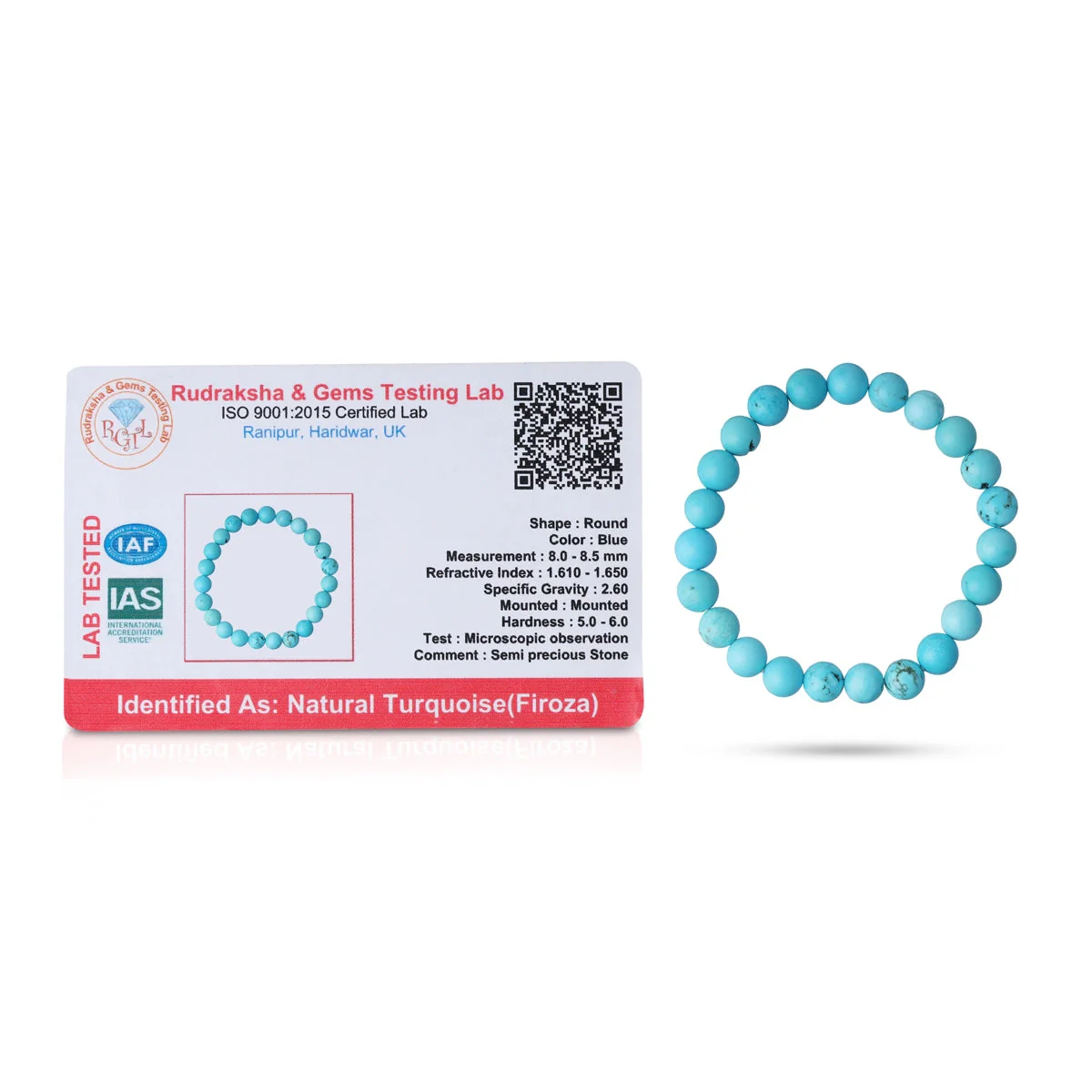 Turquoise Bracelet - 2.5 Inches | Gemstone Bracelet/ Crystal Jewellery For Healing And Emotional Clarity - Image 2