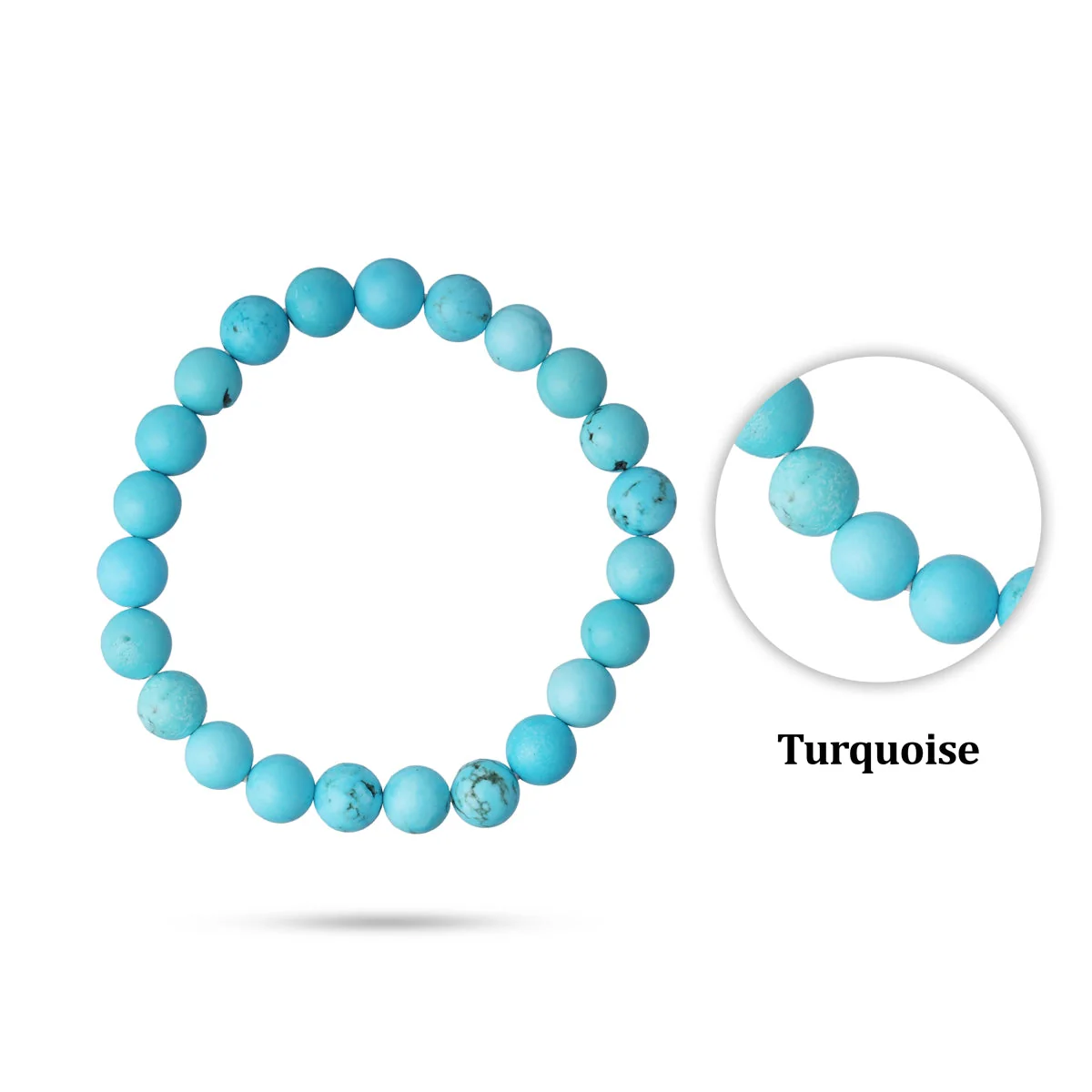 Turquoise Bracelet - 2.5 Inches | Gemstone Bracelet/ Crystal Jewellery For Healing And Emotional Clarity - Image 4