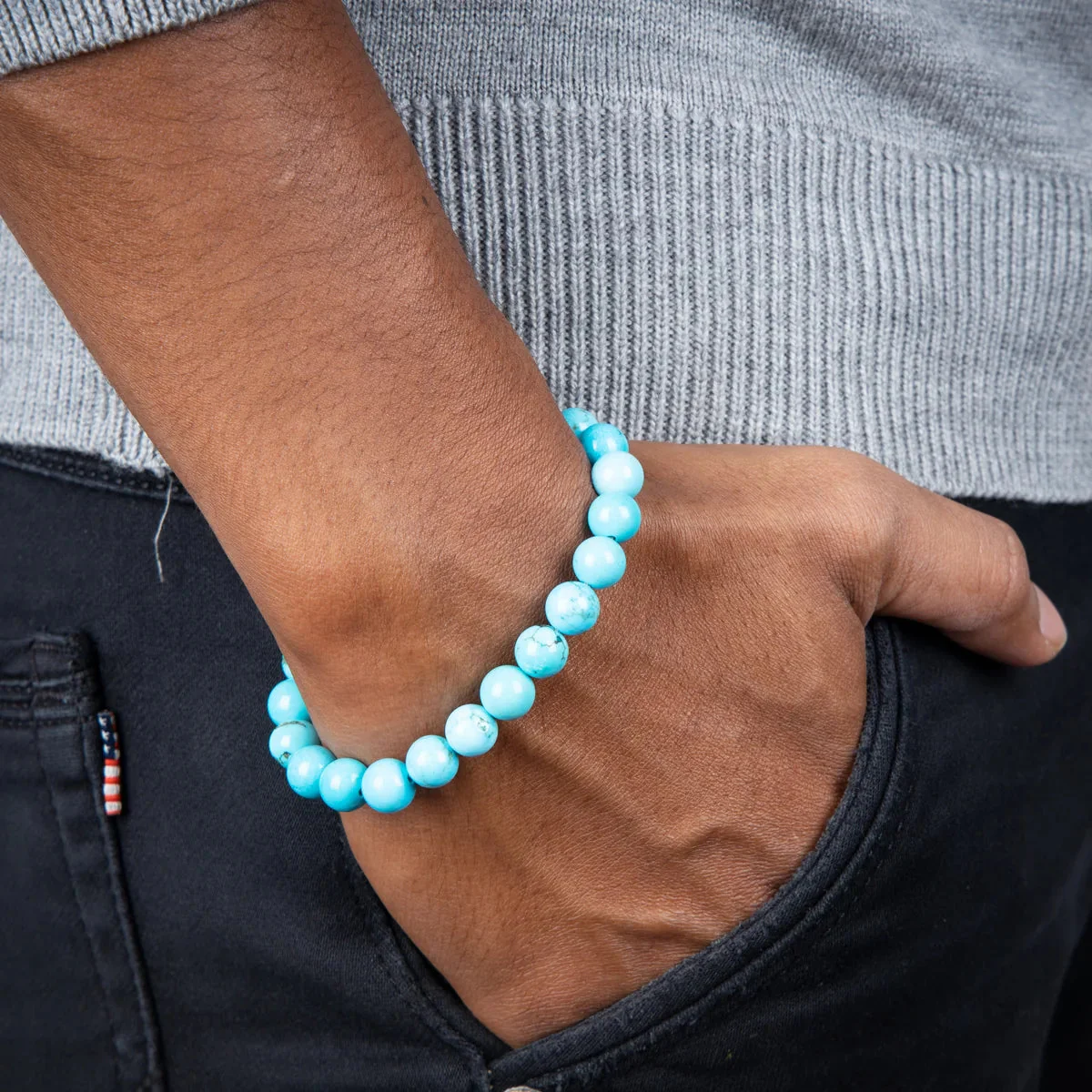 Turquoise Bracelet - 2.5 Inches | Gemstone Bracelet/ Crystal Jewellery For Healing And Emotional Clarity - Image 6