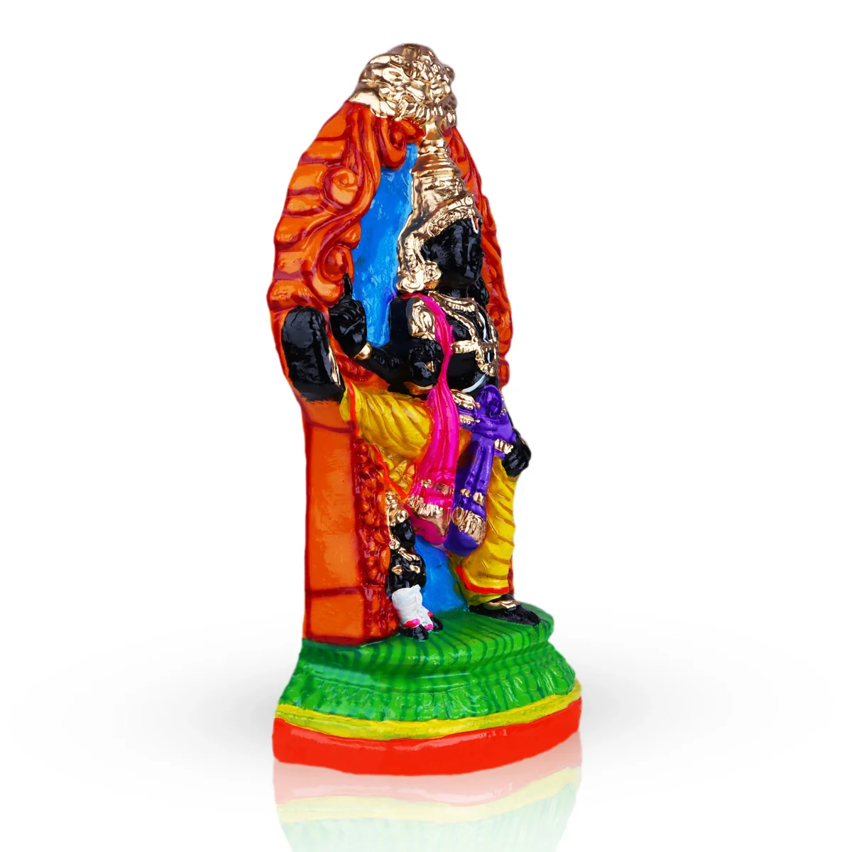 Ulagalantha Perumal Clay Golu Bommai - 15 x 8.5 Inches | Giri Golu Doll/ Navaratri Golu Bomma/Gombe/Bommai - Image 3