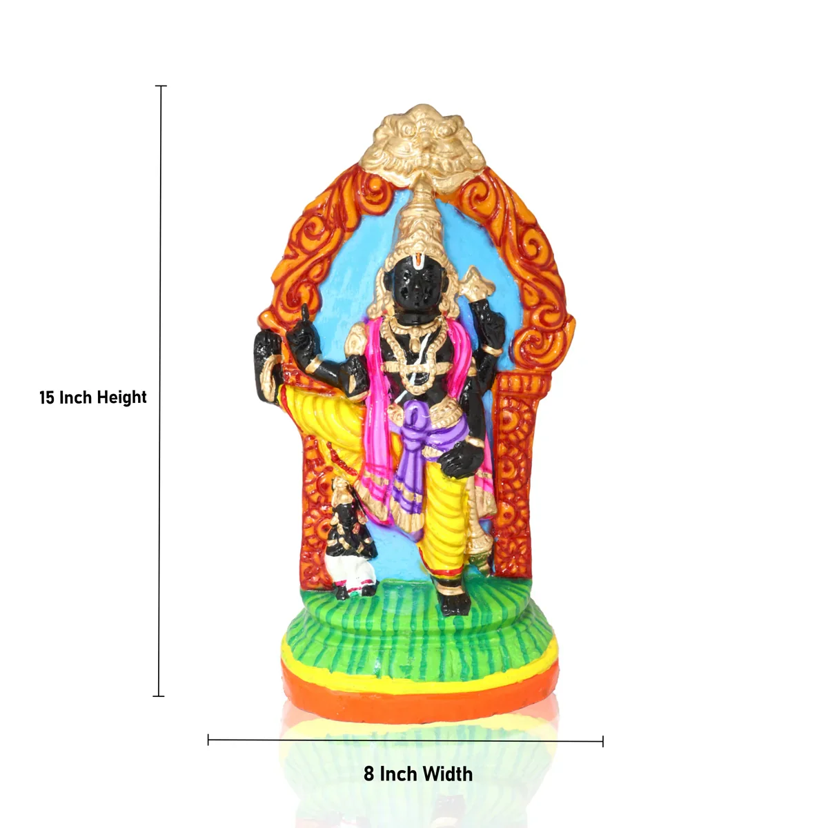 Ulagalantha Perumal Clay Golu Bommai - 15 Inches | Giri Golu Doll/ Navaratri Golu Bomma/Gombe/Bommai - Image 2