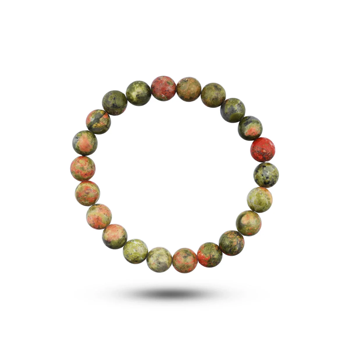 Unakite Bracelet - 2.5 Inches | Gemstone Bracelet/ Crystal Jewellery For Heart Healing & Spiritual Alignment - Image 4