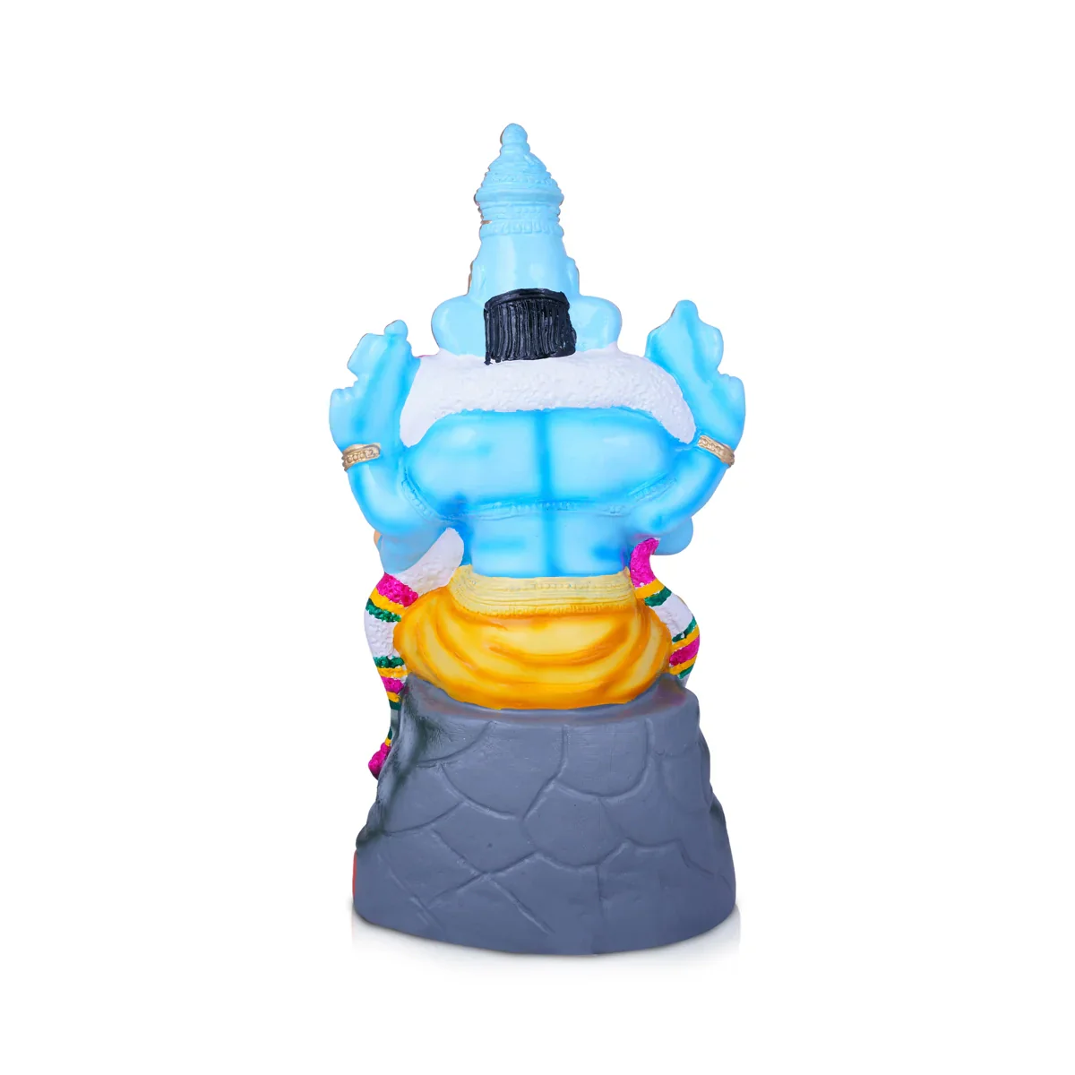 Uncle Ganesha Thaimaman Pillayar Paper Mache Golu Bommai - 21 x 10 Inches | Giri Golu Doll/ Navaratri Golu Bomma - Image 4