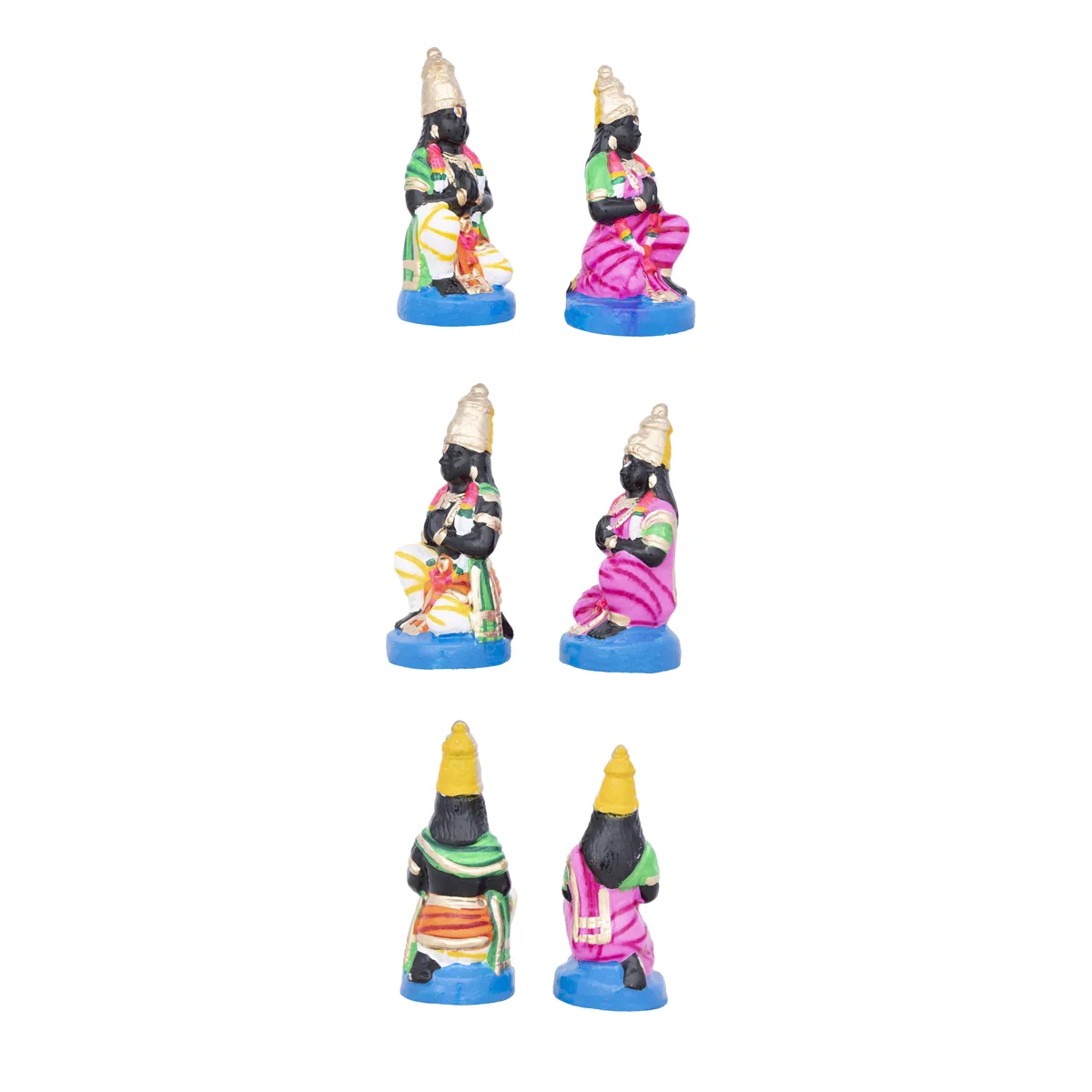 Uppiliappan Perumal Clay Golu Bommai Set - 12 x 7.5 Inches | Giri Golu Doll/ Navaratri Golu Bomma/Gombe/Bommai - Image 4