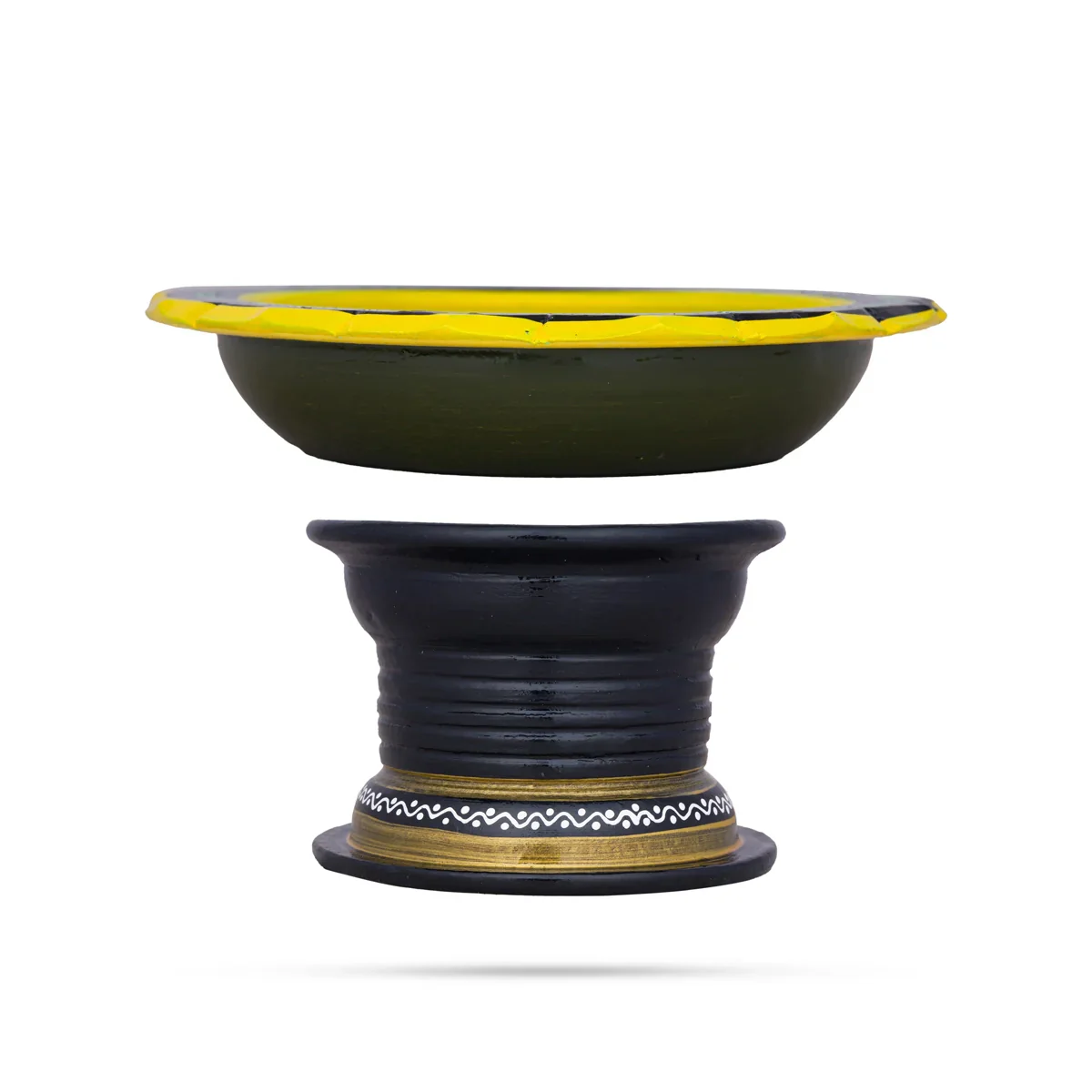 Urli Stand - 4 x 5 Inches | Terracotta Clay Uruli Stand/ Flower Pot Stand for Home Decor - Image 4
