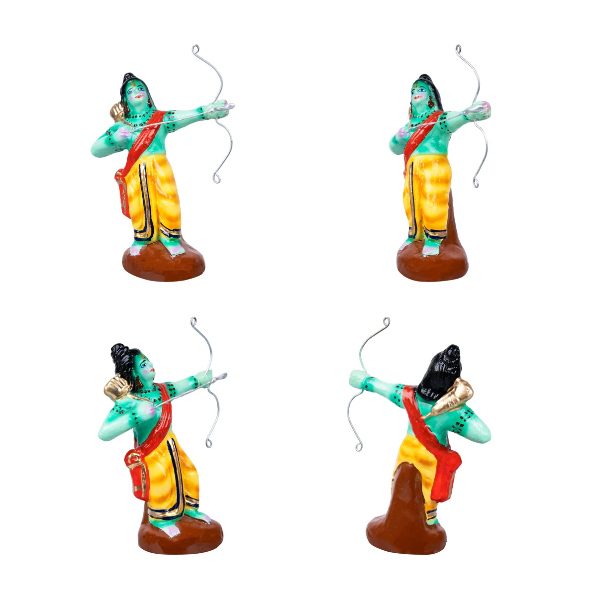 Vaali Motcham Clay Golu Bommai Set - 13 x 12 Inches | Giri Golu Doll/ Navaratri Golu Bomma/Gombe/Bommai - Image 3