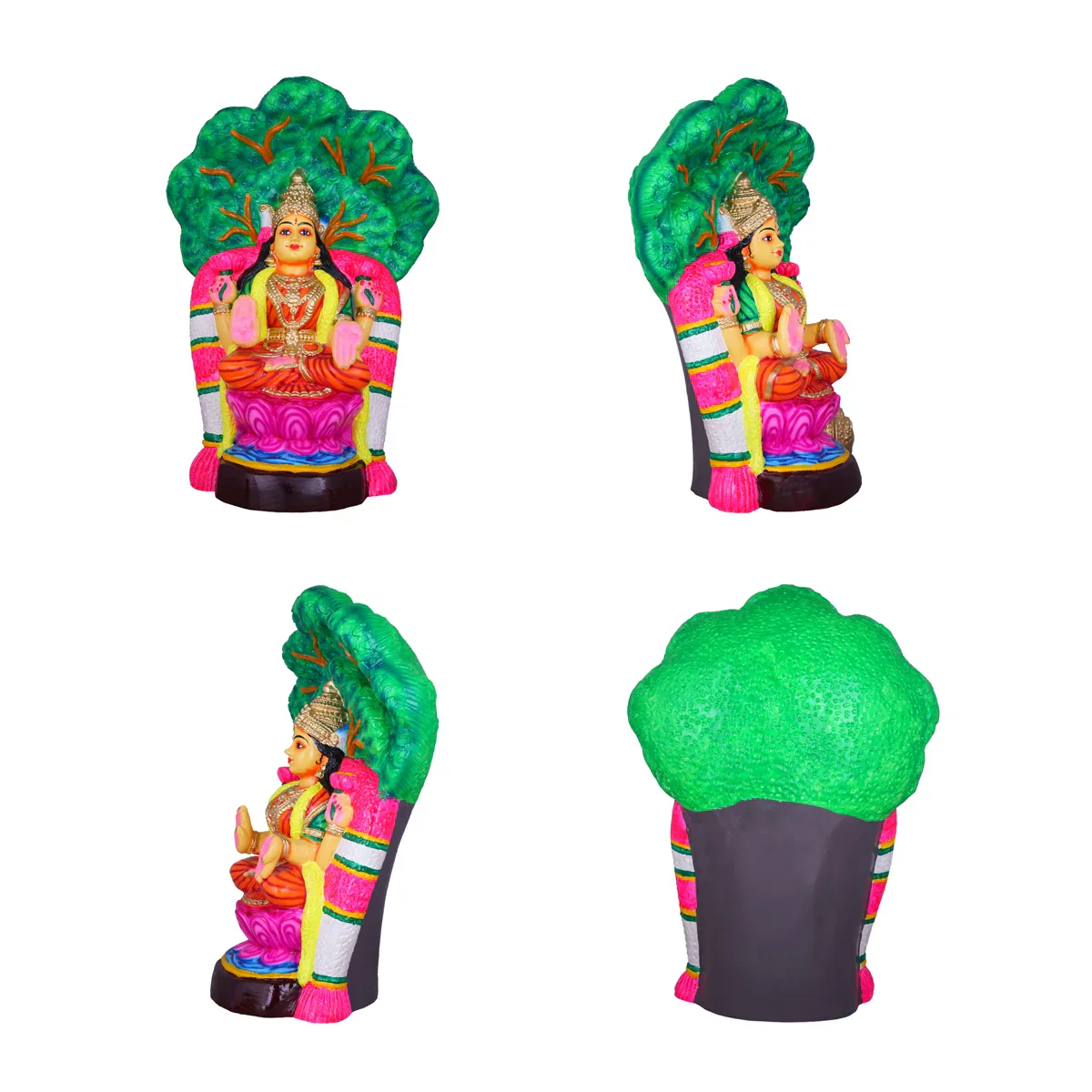 Vaibhav Lakshmi Paper Mache Golu Bommai - 20 x 14 Inches | Giri Golu Doll/ Navaratri Golu Bomma/Gombe/Bommai - Image 2