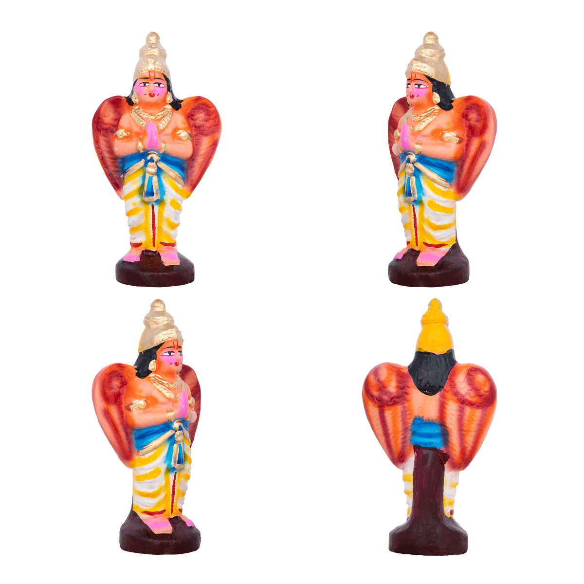 Vaikuntam Clay Golu Bommai Set - 9 x 8 Inches | Giri Golu Doll/ Navaratri Golu Bomma/Gombe/Bommai - Image 2