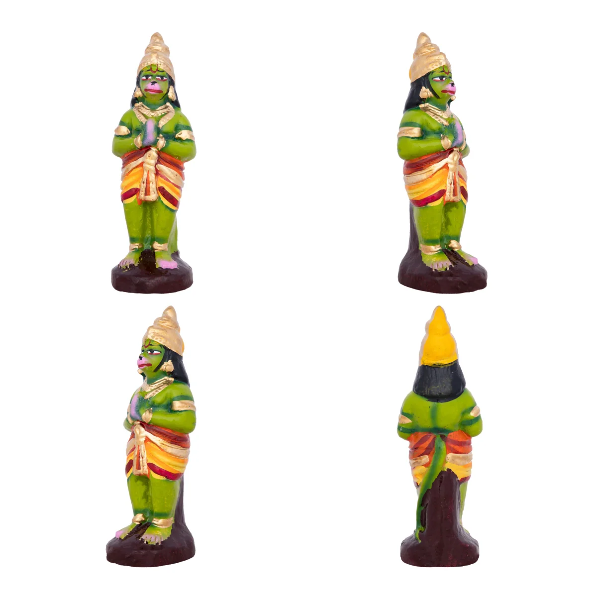 Vaikuntam Clay Golu Bommai Set - 9 x 8 Inches | Giri Golu Doll/ Navaratri Golu Bomma/Gombe/Bommai - Image 6