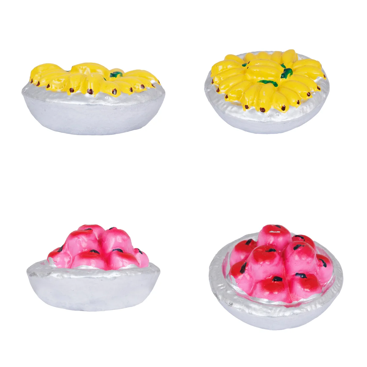 Valaikappu Clay Golu Bommai Set - 8 X 3.75 Inches | Giri Golu Doll/ Seemantham Navaratri Gombe/ Navratri Decor - Image 3