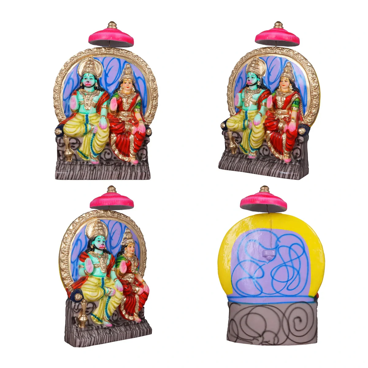Vali Pattabhishekam Clay Golu Bommai Set - 12 Inches | Giri Golu Doll/ Navaratri Golu Bomma/Gombe/Bommai