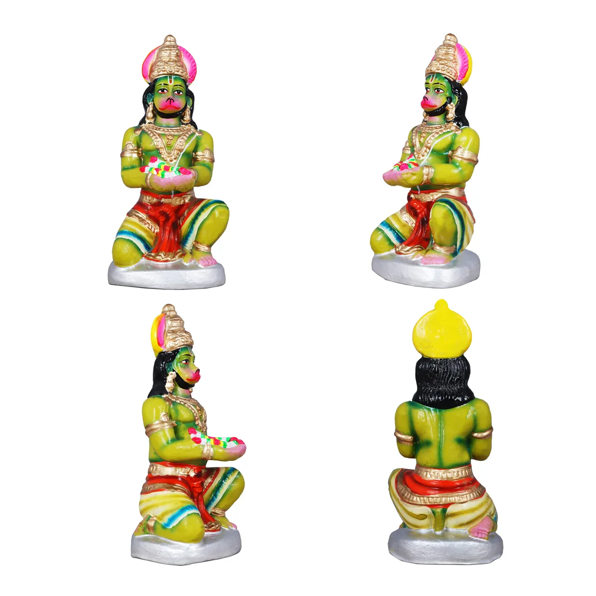 Vali Pattabhishekam Clay Golu Bommai Set - 12 Inches | Giri Golu Doll/ Navaratri Golu Bomma/Gombe/Bommai - Image 11