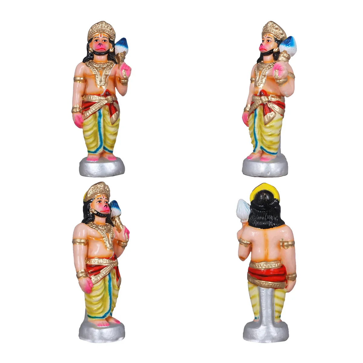 Vali Pattabhishekam Clay Golu Bommai Set - 12 Inches | Giri Golu Doll/ Navaratri Golu Bomma/Gombe/Bommai - Image 3