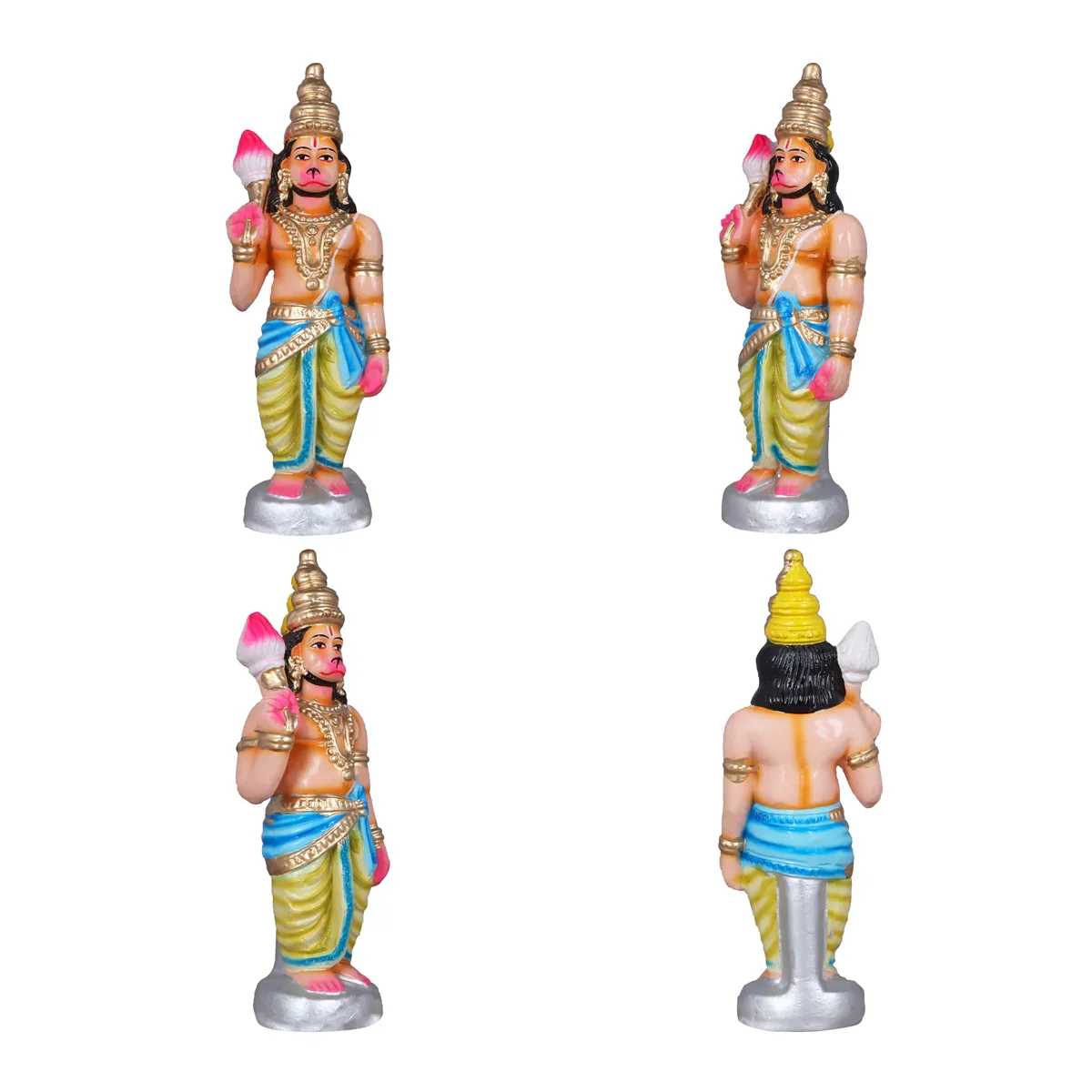 Vali Pattabhishekam Clay Golu Bommai Set - 12 Inches | Giri Golu Doll/ Navaratri Golu Bomma/Gombe/Bommai - Image 4