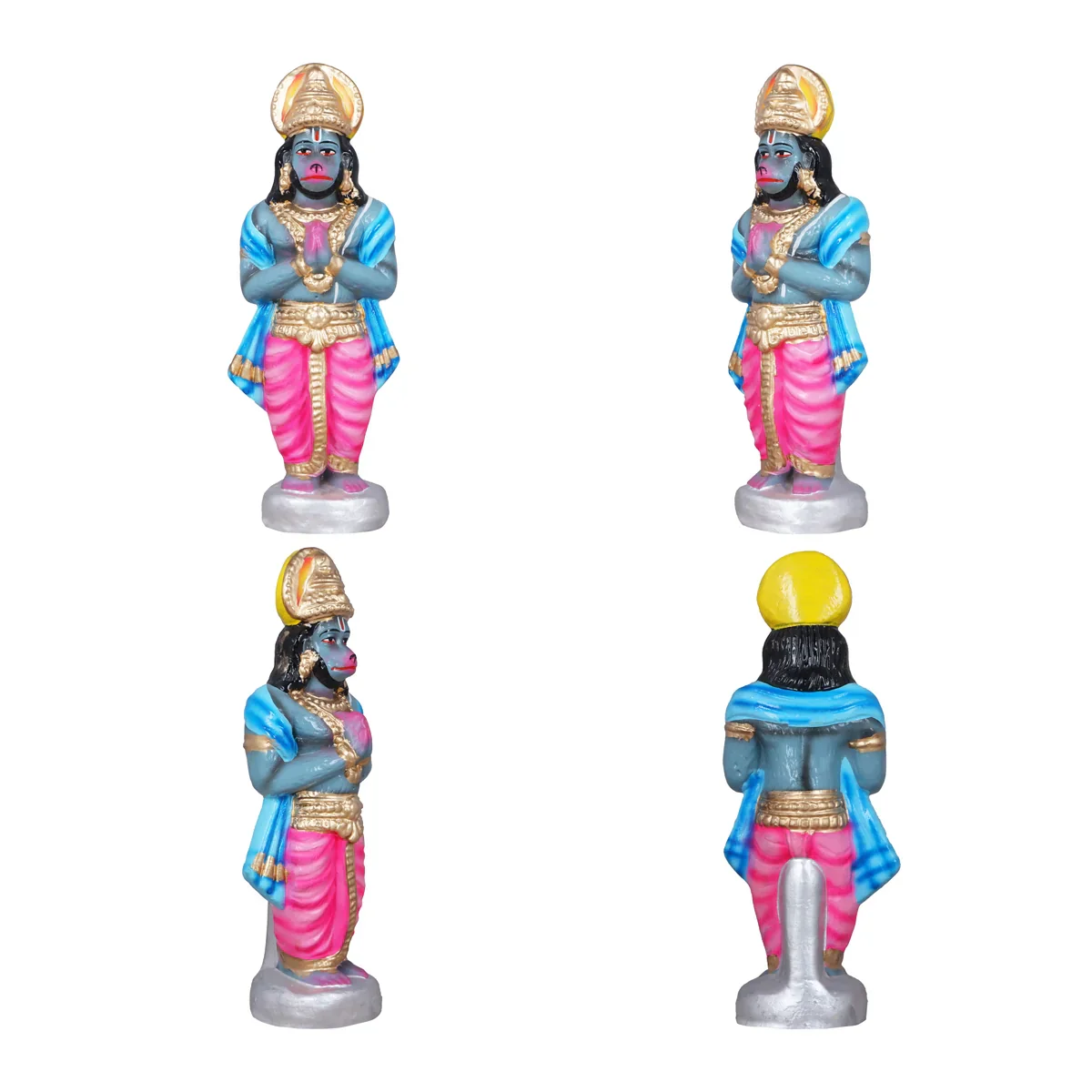 Vali Pattabhishekam Clay Golu Bommai Set - 12 Inches | Giri Golu Doll/ Navaratri Golu Bomma/Gombe/Bommai - Image 5