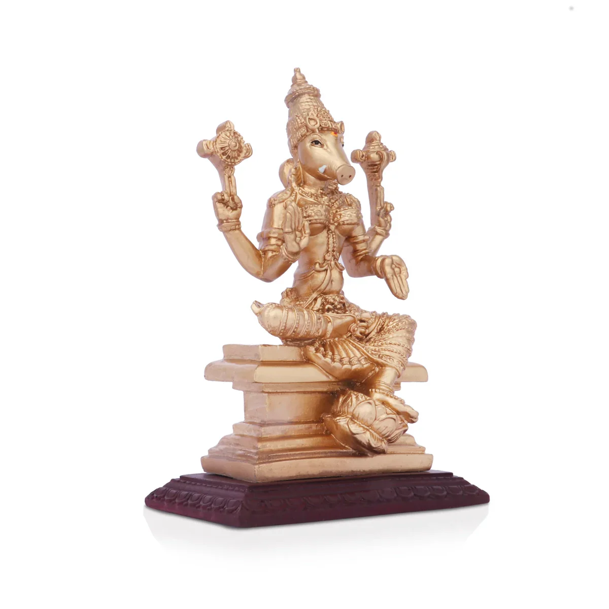 Varahi Amman Idol - 7.5 x 5 Inches | Resin Varahi Amman Statue for Pooja - Image 3