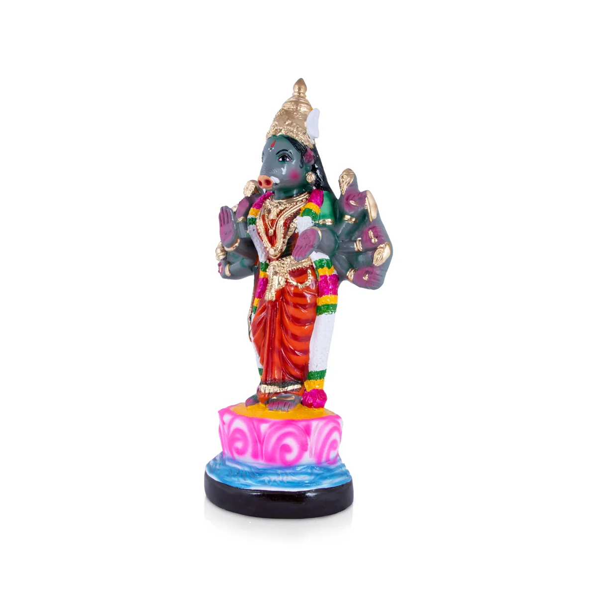Varahi Amman Paper Mache Golu Bommai - 19 x 9.5 Inches | Giri Golu Doll/ Navaratri Golu Bomma/Gombe/Bommai - Image 2