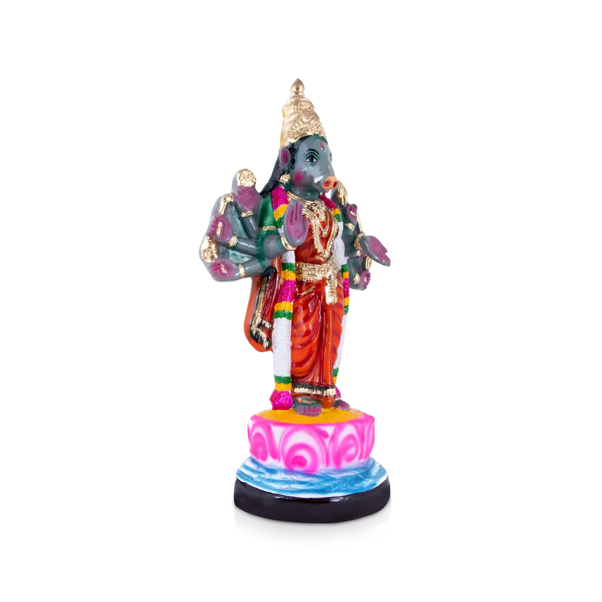Varahi Amman Paper Mache Golu Bommai - 19 x 9.5 Inches | Giri Golu Doll/ Navaratri Golu Bomma/Gombe/Bommai - Image 5