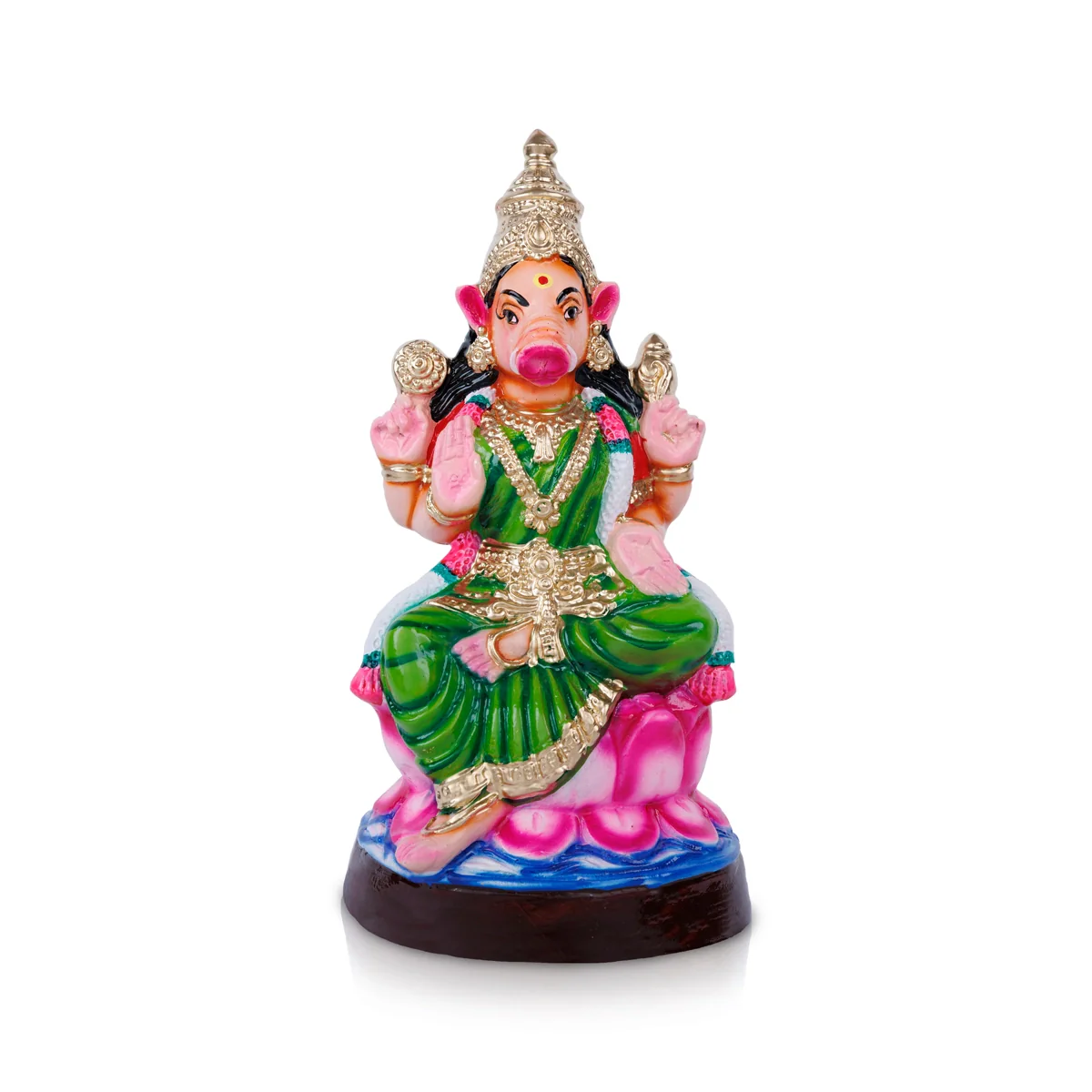 Varahi Amman Statue Paper Mache Golu Bommai - 15 X 7 Inches | Giri Golu Doll/ Navaratri Gombe/ Navratri Decor - Image 2