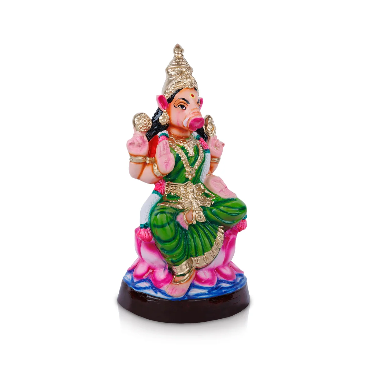 Varahi Amman Statue Paper Mache Golu Bommai - 15 X 7 Inches | Giri Golu Doll/ Navaratri Gombe/ Navratri Decor - Image 3