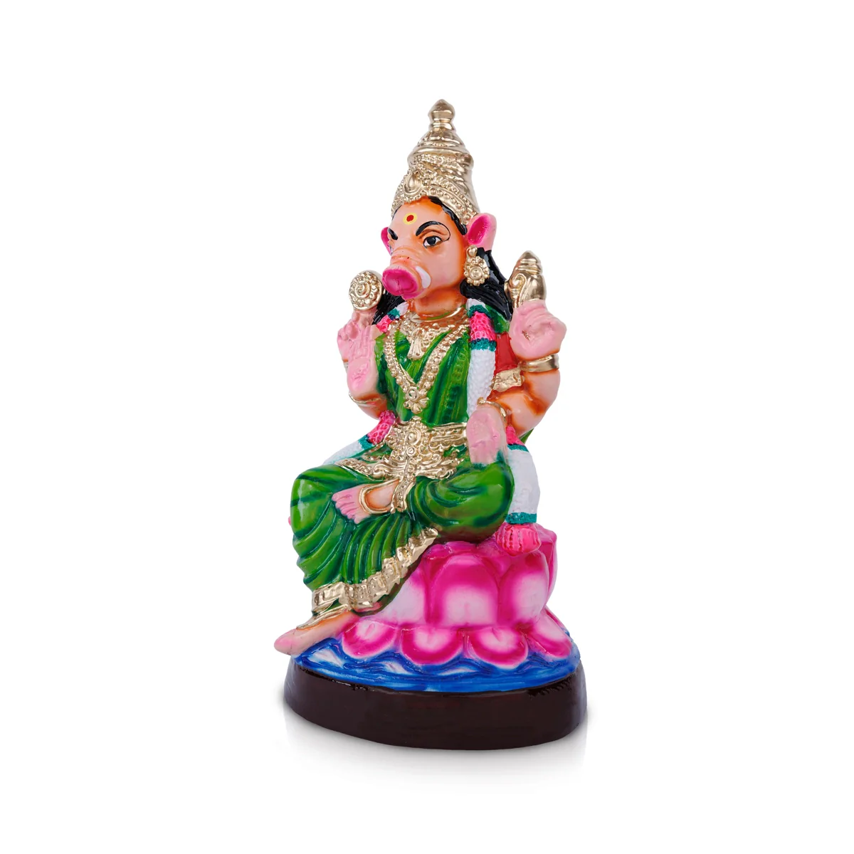Varahi Amman Statue Paper Mache Golu Bommai - 15 X 7 Inches | Giri Golu Doll/ Navaratri Gombe/ Navratri Decor - Image 4