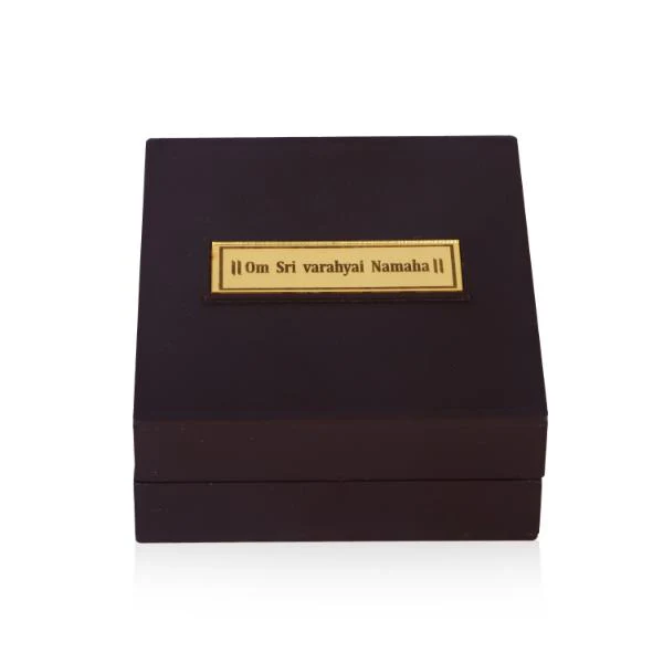 Varahi Murti Design Pooja Box - 1.5 X 3.5 X 4 Inches | Puja Box/ Charan Paduka Box For Pooja And Gifting - Image 6