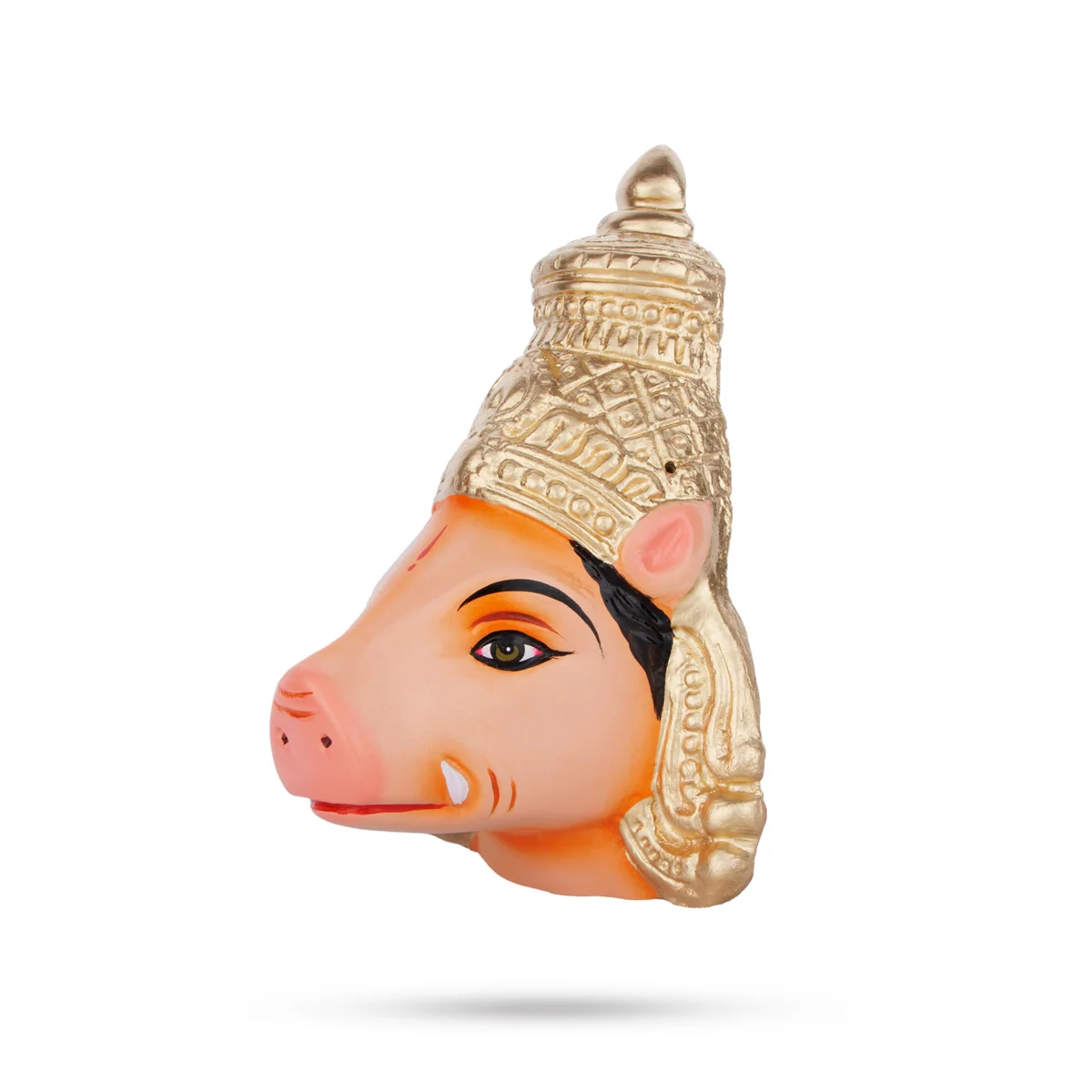 Varahi Murti Face Paper Mache Golu Bommai- 8 X 3 Inches | Navaratri Golu Gombe/ Giri Golu Doll/ Navratri Decor - Image 2