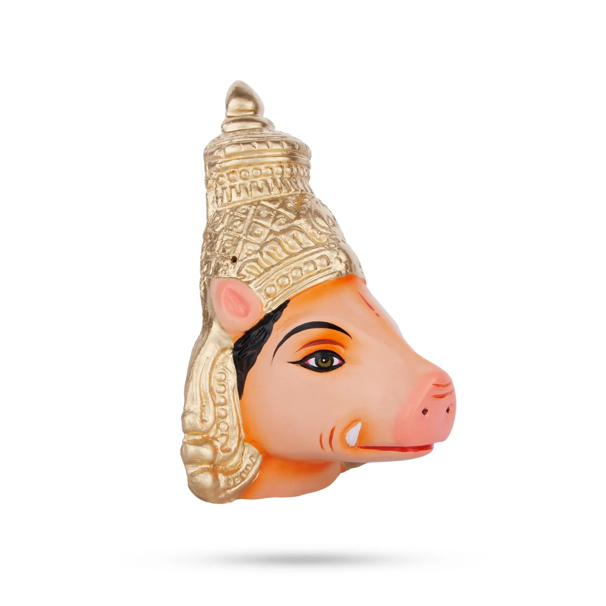 Varahi Murti Face Paper Mache Golu Bommai- 8 X 3 Inches | Navaratri Golu Gombe/ Giri Golu Doll/ Navratri Decor - Image 3