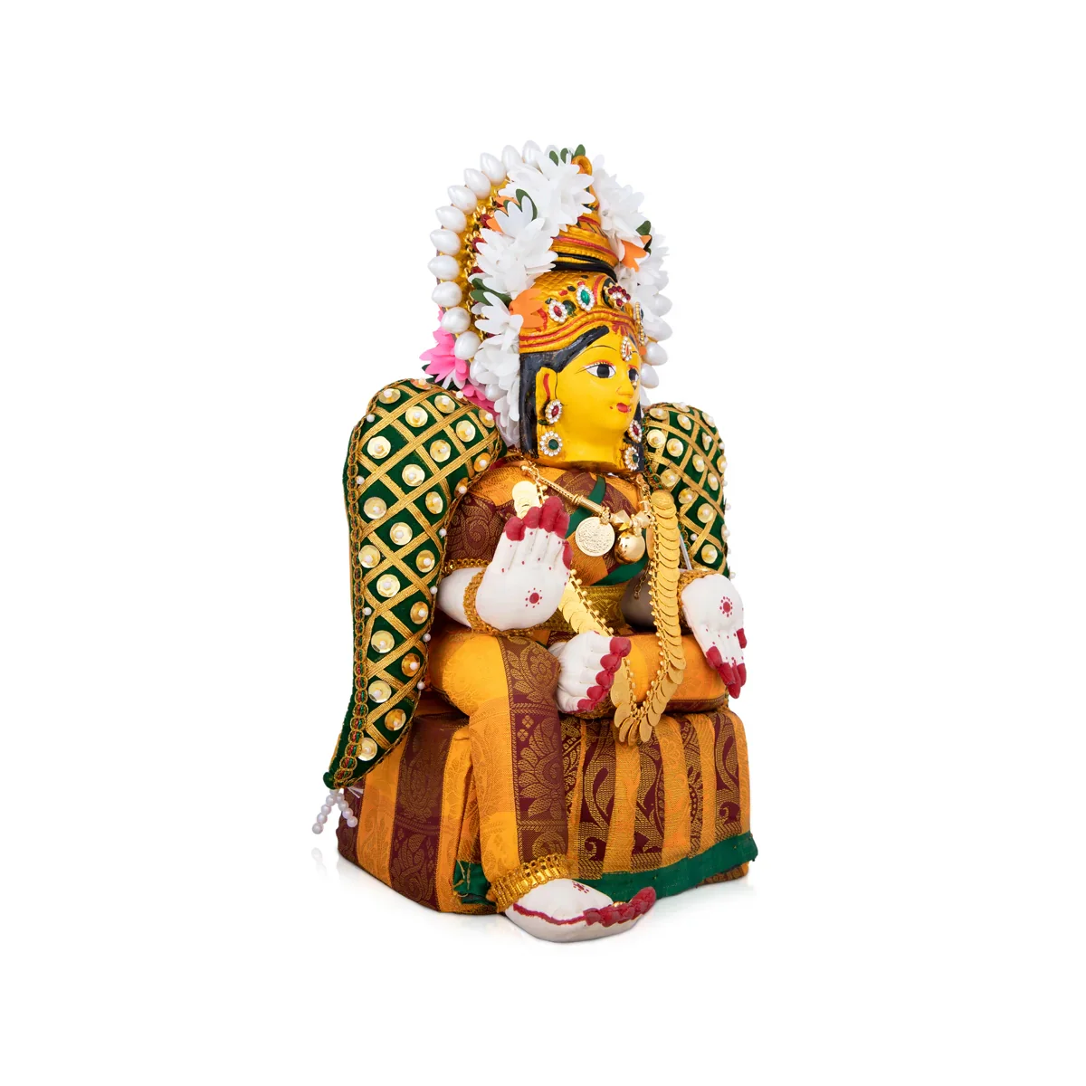 Varalakshmi Amman Statue - 11 x 7.5 Inches | Decorative Ammavari Idol for Pooja - Image 4