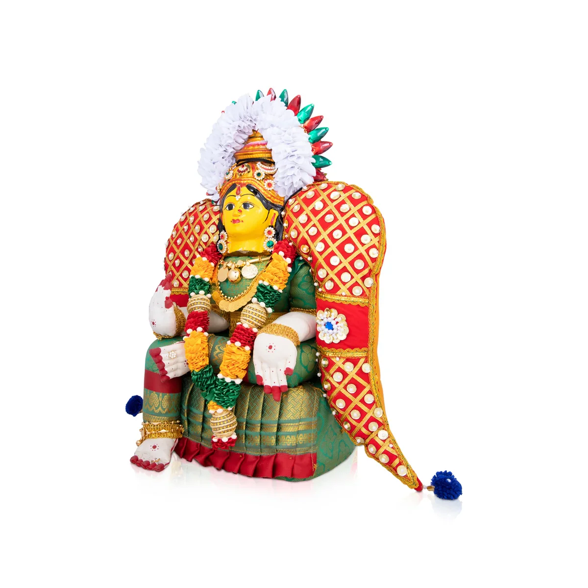 Varalakshmi Amman Statue - 16 x 11.5 Inches | Decorative Ammavari Idol for Pooja - Image 3