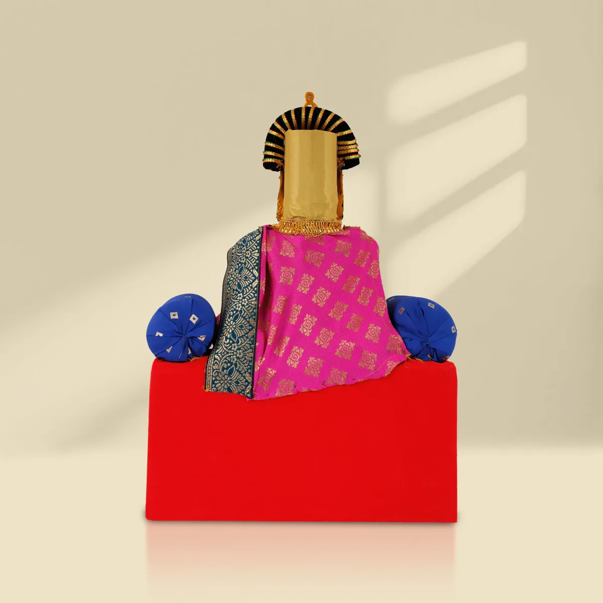Varalakshmi Ammavari Idol With Simhasanam - 20 x 12 Inches | Ammavari Vigraham With Face for Varalakshmi Vratam - Image 3