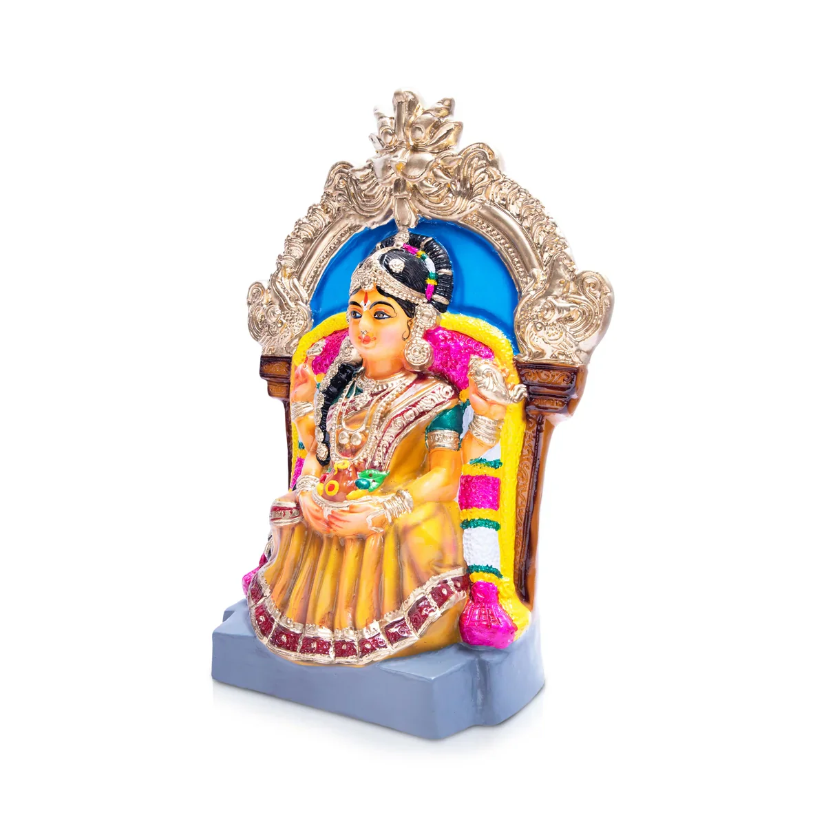 Varalakshmi Paper Mache Golu Bommai - 22 x 17 Inches | Giri Golu Doll/ Navaratri Golu Bomma/Gombe/Bommai - Image 2