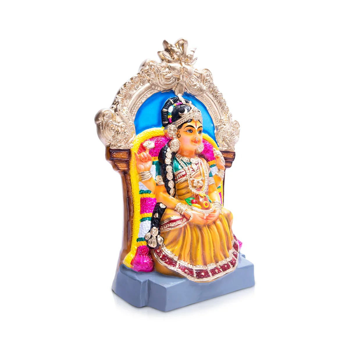 Varalakshmi Paper Mache Golu Bommai - 22 x 17 Inches | Giri Golu Doll/ Navaratri Golu Bomma/Gombe/Bommai - Image 3