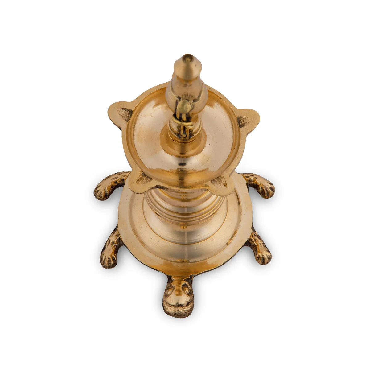 Vastu Deep - 5 x 3 Inches | Brass Lamp/ Vilakku/ Brass Diya for Pooja - Image 4