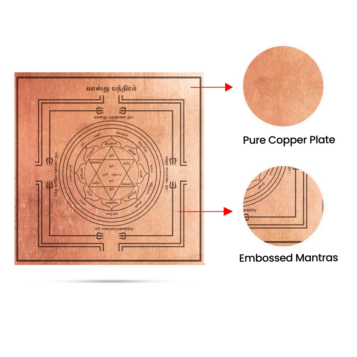 Vastu Yantra - 4 x 4 Inches | Vaastu Yantra/ Copper Vasthu Yantra for Home & Office - Image 4